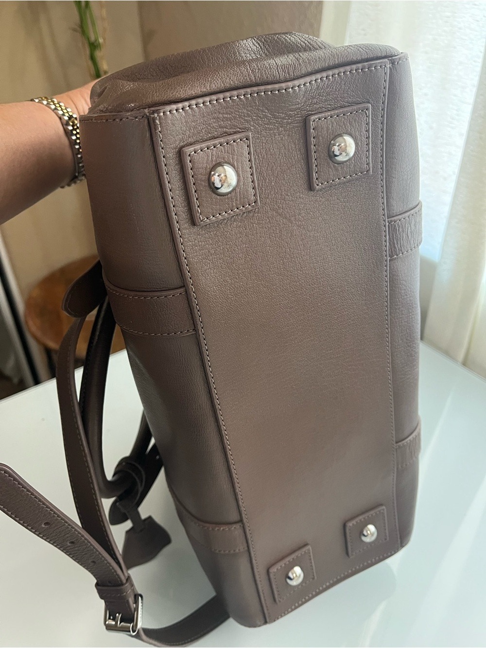 MULBERRY TAUPE ZIPPERED BAYSWATER - Picture 6 of 15